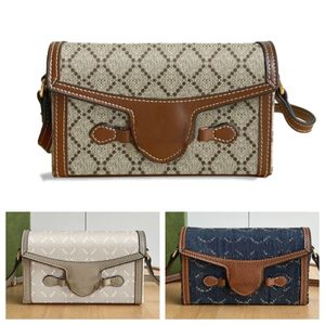 Borsa per cellulare di marca di lusso di qualità 10A Borsa a tracolla mini di design da donna Borsa a tracolla classica con patta horsebit Borsa a tracolla mini Borsa per telefono design Borsa da sella