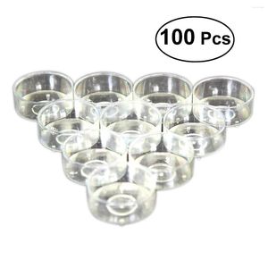 Ljushållare 100 st plasthållare Clear Cup för Temple Supplies Wax Box