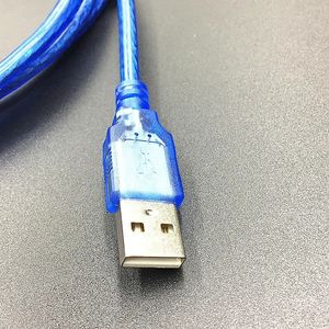 new 2024 USB Extension Cable Male To Female Data Cable with Shielded Magnetic Ring USB Cable All Copper Transparent Blue2. for Male To 1. 1.