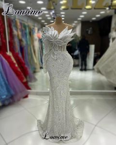 Runway Dresses Women White Celebrity With Crystals Mermaid Elegant Engagement Vestidos De Gala Evening Party Gowns Wholesale