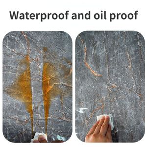 Papel de parede à prova d'água de 20m adesivo para o banheiro móveis de sala de estar PVC à prova de óleo à prova de umidade à prova de umidade à prova de um adesivo de parede decoração