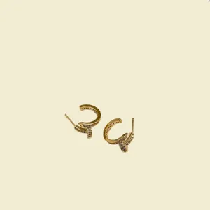 Retro designer örhängen för kvinna trendig diamant temperament örhänge kvinna nagel fest födelsedagspresent mode smycken prydnad zl201 b4
