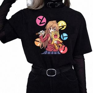 FI Plus size Women Tshirt Toradora Carto Carina Stampa Men Tshirts Hip Hop Tees Abbigliamento divertente camiseta femmina unisex tops h1jm#