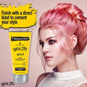 Got2b colada colada de lamenta spray de congelamento 1,25/6oz cola de pico forte hold hold ultra colado em estilo invencível gel de cabelo