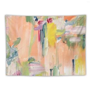 Tapestries Floral Abstracts Painting Flowers Colorful Florals Tapestry Wall Art Hanging Decor