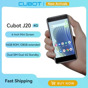 Cubot J20, 4-дюймовый мини-смартфон, 16/32 ГБ ПЗУ (128 ГБ расширен), двойная каркаса с двойными 4G Celulares, Android Mobile телефоны, 2350MAH, GPS