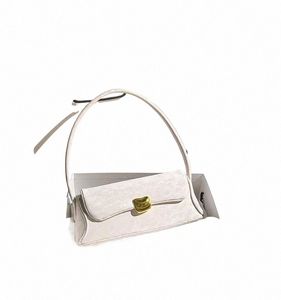 Летняя новая женская сумка Fi в белый горошек, повседневная квадратная сумка, текстурированная кожаная сумка на плечо, подмышка, женский кошелек, женская подмышка, J5cQ #