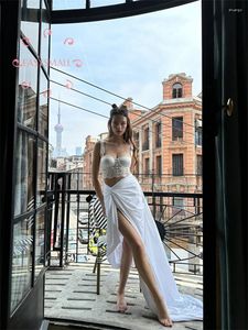 Party Dresses Easysmall For Love Lemons Thailand Hip Wrap Sexy High Waist Split Half Skirt Extra Long
