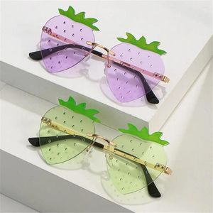 Outdoor Eyewear einzigartige Partyfestival Sonnenbrille Erdbeer Sonnenbrille Weihnachtsdekorationen