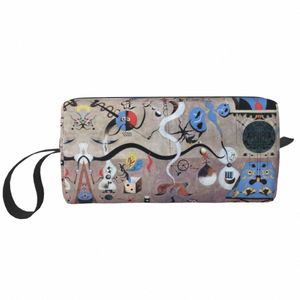 Joan Miro Abstract Art Makeup Bag for Women Travel Cosmetic Organizer Fi Surrealism Storage Toalettetis Påsar H0MN#