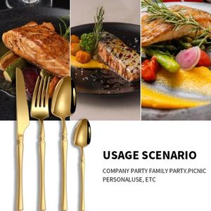 Knives Modern Stainless Steel Cutlery Set For Home Parties Heat Resistant Dining Entertaining