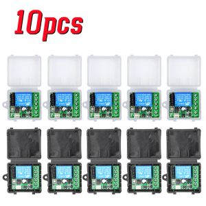 10pcs 433Mhz Remote Control Receiver Module Switch for Learning Code Transmitter Remote DC 12V 1CH Relay