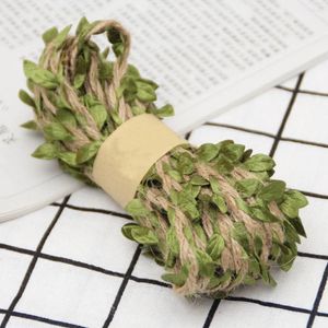 Party Decoration 5/10m Leaf Rope Artificial Vine Natural Fake Green Leaves Ivy Garland Accessories Diy Decor