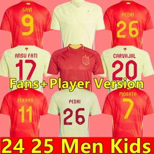 24 25 Espanha Futebol Jerseys Euro Cup PEDRI LAMINE YAMAL PINO MERINO RODRIGO SERGIO M.ASENSIO FERRAN Homens Crianças e HERMOSO REDONDO CALDENTEY 2023 2024 Camisa de futebol