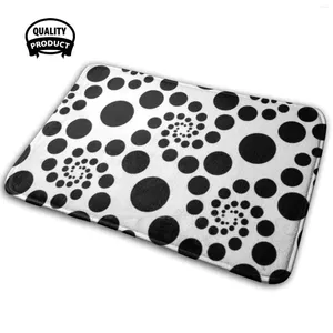 Carpets Black N White Dots 3D Soft Anti-Slip Mat Rug Carpet CushionMöbel & Wohnen, Teppiche & Teppichböden, Teppiche!