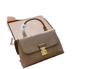 2024 Топ, новый модный дизайн, женская сумка-тоут из тисненой кожи с классическим логотипом, S-образным замком, съемным длинным ремешком, универсальная сумка на плечо в стиле ретро