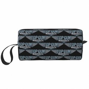 Benutzerdefinierte Top Gun Maverick Kulturbeutel Frauen Kosmetik Make-Up Organizer Damen Schönheit Lagerung Dopp Kit Fall L6s0 #