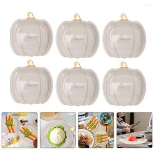 Einweg -Geschirr 30 PCs Kürbispapier Palettenplatte Haushaltsdinner Cupcake Pan Festival Teller zartes Obst Halloween