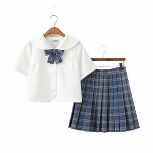 flickor sjöman uniformer student gymnasium uniform japansk stil kawaii jk kostym kvinnor anime cosplay kostymer topp veckad kjol 33le#