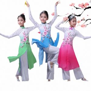 nuovi costumi di danza classica per bambini Ragazze Ombrello Danza Fan Costumi Ragazze Danza etnica Elegante o5IE #