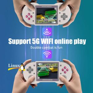 512G新しいアンベルニックRG353PSハンドヘルドゲームコンソール3.5インチIPSスクリーンLinuxシステムHDMI互換2.4G/5G WIFI 80000+ゲーム