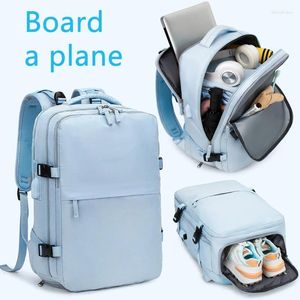 Rucksack, Flugzeug, Reisen, Damen, Kabine, Handgepäck, Multifunktionsgepäck, wasserdichte Taschen, lässiger Tagesrucksack, leichter Laptop-Rucksack