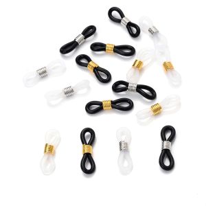 50pcs Ear Hook Eyeglasses Spectacles Chain Glasses Retainer Ends Rope Sunglasses Cord Holder Strap Retainer End Loop Connector