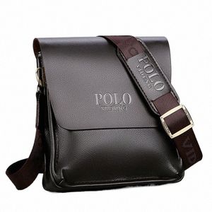 the leisure busin single shoulder bag Polo vertical bag man trend inclined shoulder bag U86P#