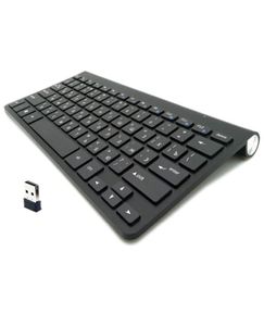 Ultra Slim Mute Russian Keyboard 2 4G Wireless Mouse Combo Scissors Keys med USB -adapter för Win Mac Android TV Box PC Y0816295S6464864