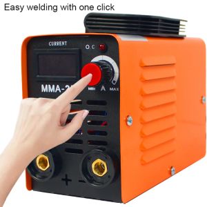 MMA-250 Portable Welding Machine Inverter Arc Electric Welder Curmering Justerbar kompakt Svetsmaskin med Tools Storage Box