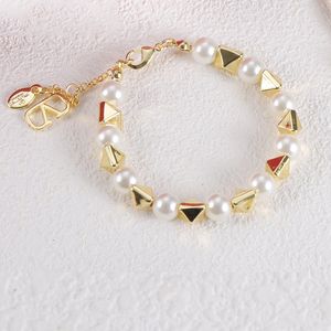 Bracciale da donna di gioielli firmati Classico per la casa Nuovissimo braccialetto di perle con diamanti Regalo artigianale di moda