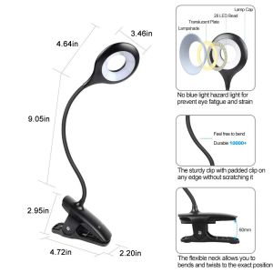 28LED PORTATE ELE OLHO PROTEIRA LEITA LUZ LUZ USB