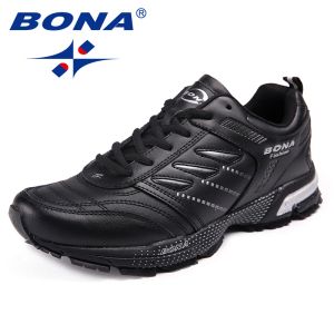 Elbiseler Bona yeni varış klasikler stil erkekler koşu ayakkabı aksiyon deri erkek atletik ayakkabılar açık koşu spor ayakkabılar hızlı ücretsiz gönderim