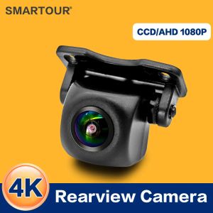 Smartour HD 1080p Fisheye Lens Car Reverse Backup後部ビューカメラダイナミック軌道駐車ライン車両駐車トラックカメラ