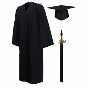 Graduati Dr Gown 2024 GraduatiCap Kleid Klerus Roben Frauen für Kirche Richter Robe Kostüme mit Quasten und Jahresstempel n6xy #