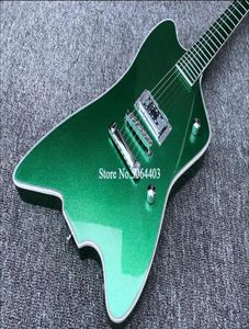 G6199 Billy Bo Jupiter Big Sparkle Metallic Green Thunderbird Electric Guitar Metallic Green Fingerboard Korean Pickup Round Inp9280721