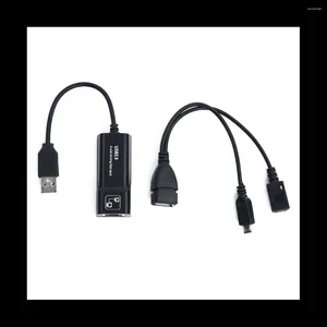 Spoons USB 2.0-zu-RJ45-Adapter mit Mirco-OTG-Kabel LAN-Ethernet für Amazon Fire TV 3 oder Stick GEN 2