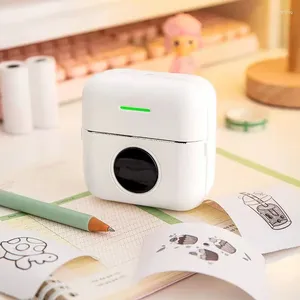 Mini Printer Tiny Print Wireless BT Thermal With 1 Roll Of Printing Paper And 1200mAh Battery Portable Inkless