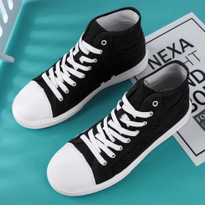 New 2023 Skateboarding Shoes for Men Women Unisex Lightweight High-top Canvas Shoes Couple Walking Male Sneakers Size 36-46