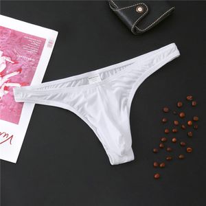 Män korta sexiga underkläder andningsbara thong ultra-mjuk lågbikini g-sträng underkläder män underbyxor elefantstam