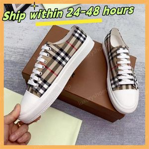 Men's Women's Casual Shoes Designer Sneakers Vintage Flats canvas Lettering Plaid Calfskin Trainers Top Quality Black White Plaid Leisure Frenulum Flats Shoe