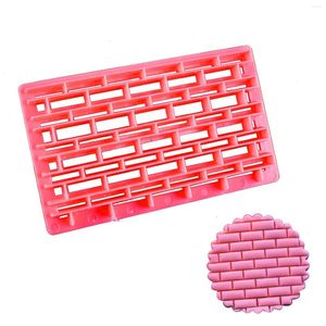 Baking Moulds Brick Print Silicone Mould Fondant Cake Chocolate Cookie Decorating Tools Yule Log Pan