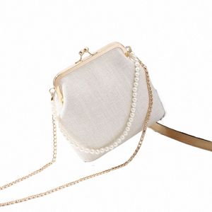 small Shell Shape Bag for Women Pearls Handle Ladies Purses and Handbag Kiss Lock Chain Strap Crossbody Mini Menger Bag 331R#