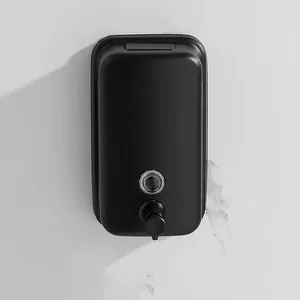 Liquid Soap Dispenser 304 Stainless Steel BlackLiquid Dispensers Wall Sabonet Mounted Bathroom Hand Kitchen Fitting