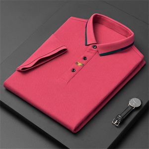 2024 High-End lyxiga nya varumärken Paul Short-Sleeved T-shirt Men Bee Polo Shirt 100% Cotton Lapel Business Korean Summer Embroidery Men's Clothins-4XL