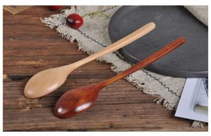 Cucchiai Cucchiaino in legno Porridge Caffè Zuppa Dessert Accessori da cucina Utensili da cucina Utensile Il bambino impara a mangiare