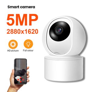 5MP IP WiFi Camera Surveillance Security Baby Monitor Automatisk Human Tracking Cam Full Color Night Vision Indoor Video Camera 240326