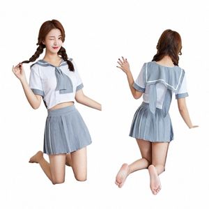 japanese Jk Uniforms where Sailor Suit Sexy Cosplay College Middle School Uniform Dr For Girls Students Anime Pleated Skirt 26Uq#