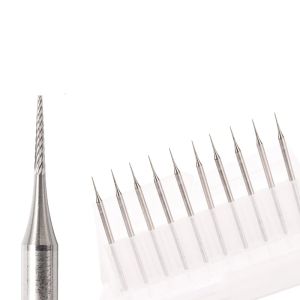 Urządzenia 10pcs ukośny kolumna igła wolframowa stalowa jaj biżuteria dentystyczna burrs drewno narzędzia rzeźbione do korzenia nuklearnego frezowanie noża