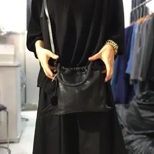 Kordelzug aus natürlicher Kuhhaut, Umhängetasche, weiches Echtleder, Umhängetasche, Messenger Feminina, Schaf-Designer, Kordelzug, Bolsos Sac